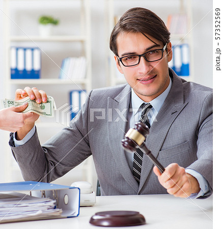 Lawyer being offered bribe for his services Lawyer being offered bribe for his services 57352569