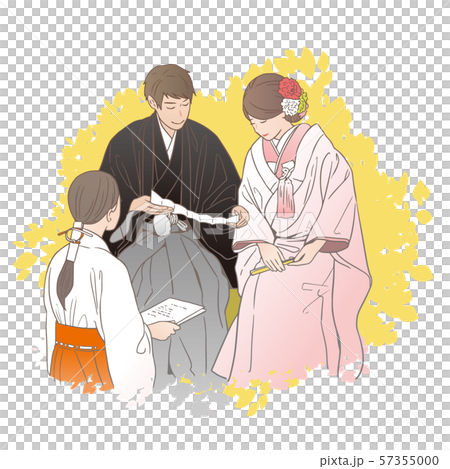 神前結婚式の打ち合わせ風景 57355000