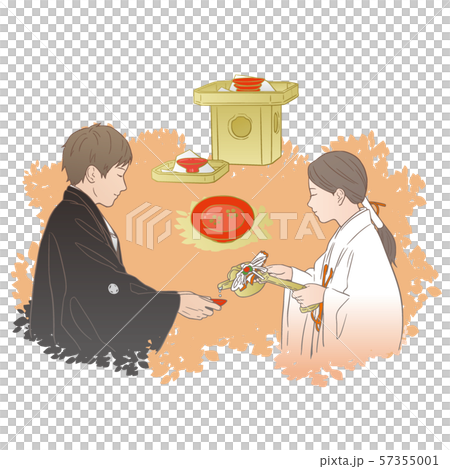 Sansen-no-gi (three times nine degrees) image illustration 57355001