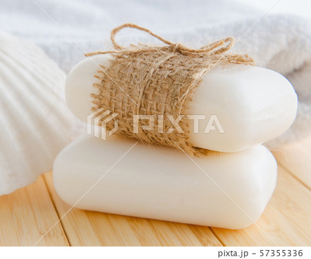 Healthy lifestyle concept with aromatic soaps Healthy lifestyle concept with aromatic soaps 57355336