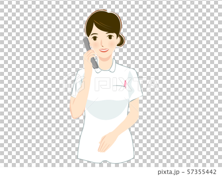 Female nurse answering the phone 57355442