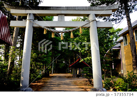 倶知安町倶知安神社の一の鳥居 倶知安町倶知安神社の一の鳥居 57355734
