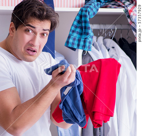 Man helpless with dirty clothing after separating from wife 57357929