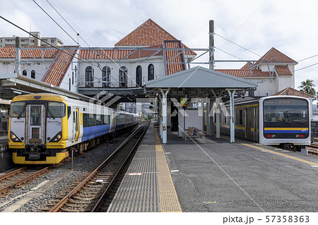 E257系特急さざなみ号 館山駅04 57358363