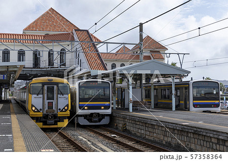 E257系特急さざなみ号 館山駅05 E257系特急さざなみ号 館山駅05 57358364