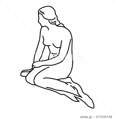 Little Mermaid statue in Copenhagen Denmark vector 57359748