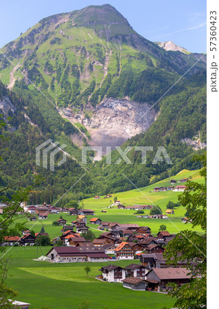 Lungern Old medieval village in the swiss alps. 57360423