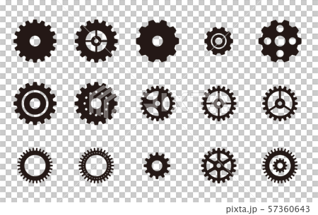 歯車のイラスト素材15個のイラスト素材