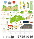 香川県　名産品　観光　イラストセット 57361946