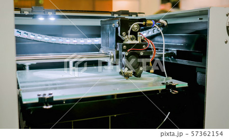 3D printing machine printing plastic model 3D printing machine printing plastic model 57362154