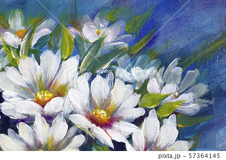 Wild meadow flowers daisies bouquet oil painting Wild meadow flowers daisies bouquet oil painting 57364145