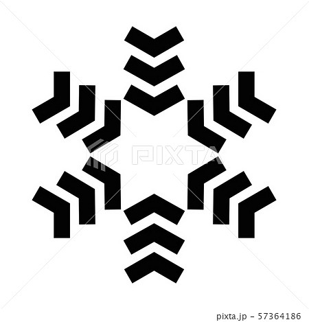 Snowflake Icon Christmas And Winter Theme のイラスト素材