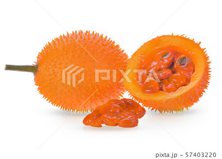 Gac fruit isolated on white background. Gac fruit isolated on white background. 57403220