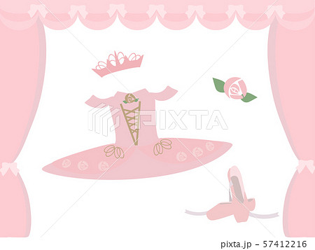 バレエ衣装 オーロラ姫のイラスト素材 57412216 Pixta