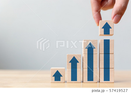 Ladder career path for business growth success 57419527