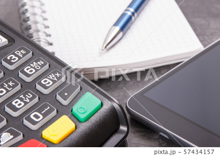 Payment terminal, smartphone with NFC technology Payment terminal, smartphone with NFC technology 57434157