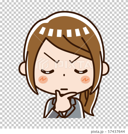 Business woman thinking expression 57437644