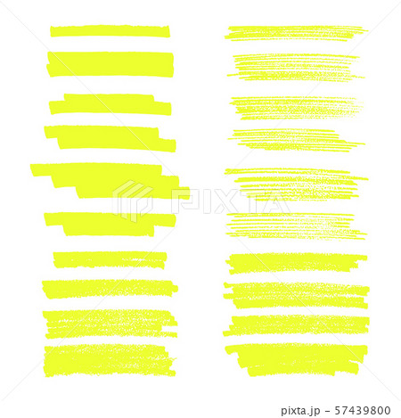 Vector highlighter brush lines. Hand drawing. Painting brushstroke. 57439800