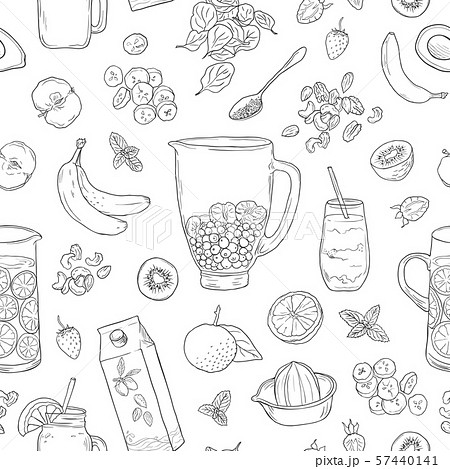 Smoothie Natural Fruit Shake Superfood Health のイラスト素材