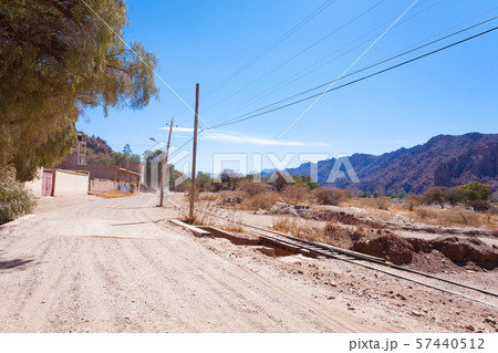 Dirt road view from Palmira,Bolivia 57440512