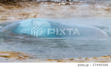Strokkur geyser eruption. Geysir geyser view, Strokkur geyser eruption. Geysir geyser view, 57440566