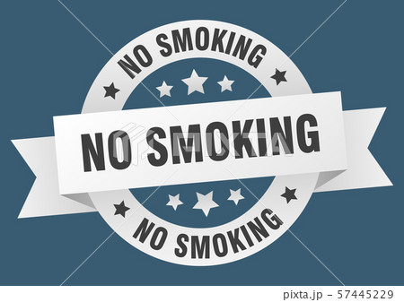 no smoking ribbon. no smoking round white sign. no 57445229