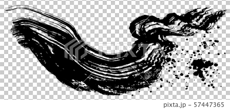 書道　毛筆イラスト　新鮮な魚　海祭り　広告 57447365