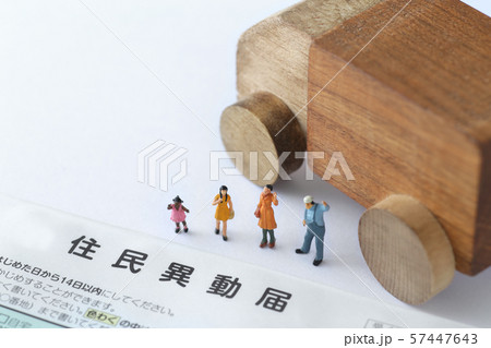 引っ越しをした後の役所への住所変更届 57447643