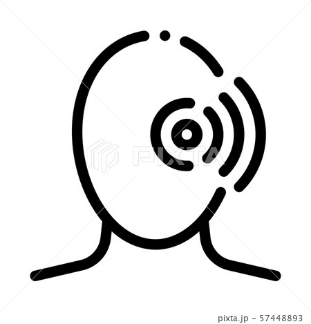 Pin Eye Pain Silhouette Cluster Headache Vector 57448893