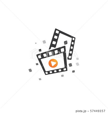 abstract film icon vector illustration 57449357