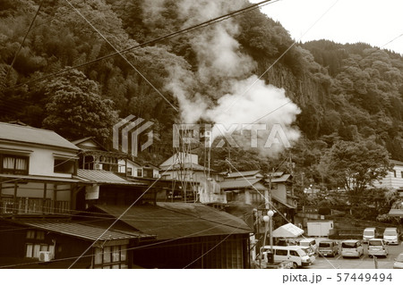 湯気のある町 57449494