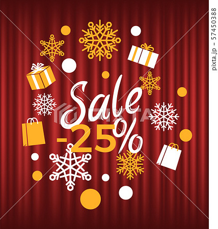 Christmas Sale 25 Percent Lowering of Price Winter 57450388