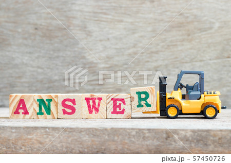 Toy forklift hold letter block r to complete word answer Toy forklift hold letter block r to complete word answer 57450726