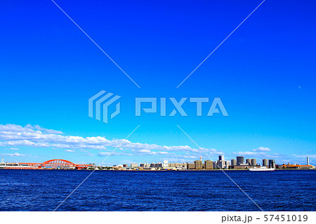 神戸市 都市風景 ポートアイランドの風景 神戸市 都市風景 ポートアイランドの風景 57451019