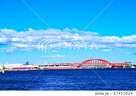 神戸市 都市風景 ポートアイランドの風景 神戸市 都市風景 ポートアイランドの風景 57451024