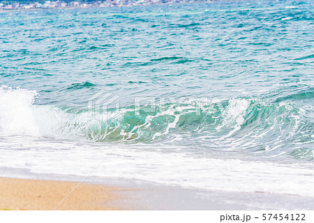 北海道の夏の海 木古内 みそぎ浜の風景 北海道の夏の海 木古内 みそぎ浜の風景 57454122