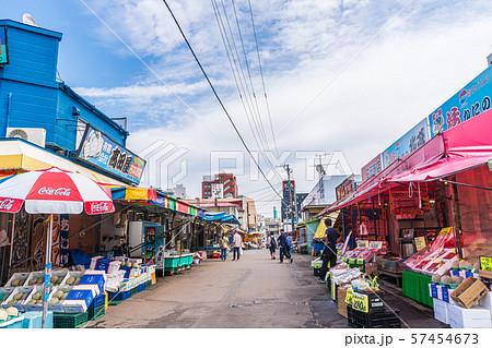 北海道函館 函館朝市周辺の風景 北海道函館 函館朝市周辺の風景 57454673