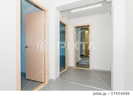 Light white empty office room with bright lighting 57454686