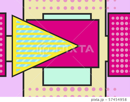 Memphis seamless pattern with geometric shapes and 57454958