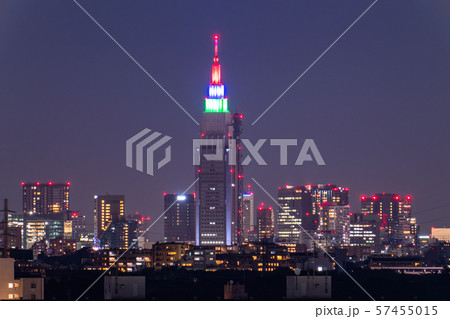 《東京都》東京都市夜景 《東京都》東京都市夜景 57455015