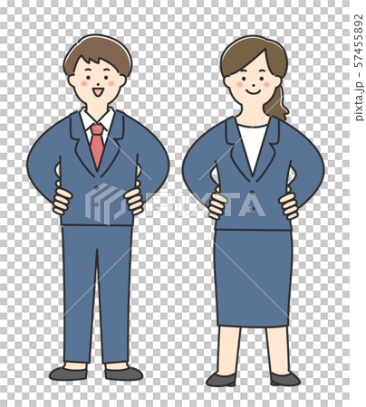 Men and women in suit Men and women in suit 57455892