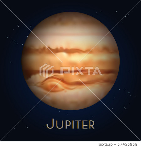 Cartoon realistic Saturn. Planet in solar system Cartoon realistic Saturn. Planet in solar system 57455958