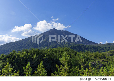 [鹿児島県]桜島の風景 57456614