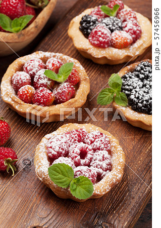 Set of cakes with berries Set of cakes with berries 57456966