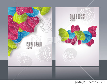 Brochure cover design with background in abstract 57457076