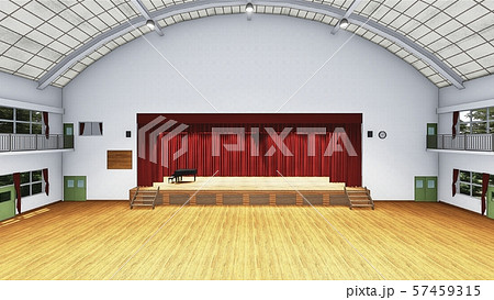 体育館 学校 イラスト16 69のイラスト素材