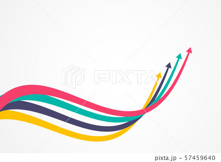 Financial growth arrows with colorful Financial growth arrows with colorful 57459640