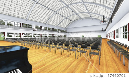 体育館　学校　集会 イラスト5-51 57460701