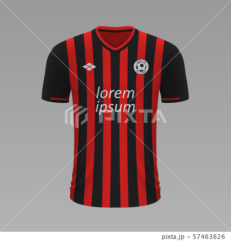 Realistic soccer shirt. Vector illustration 57463626