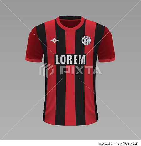 Realistic soccer shirt. Vector illustration 57463722